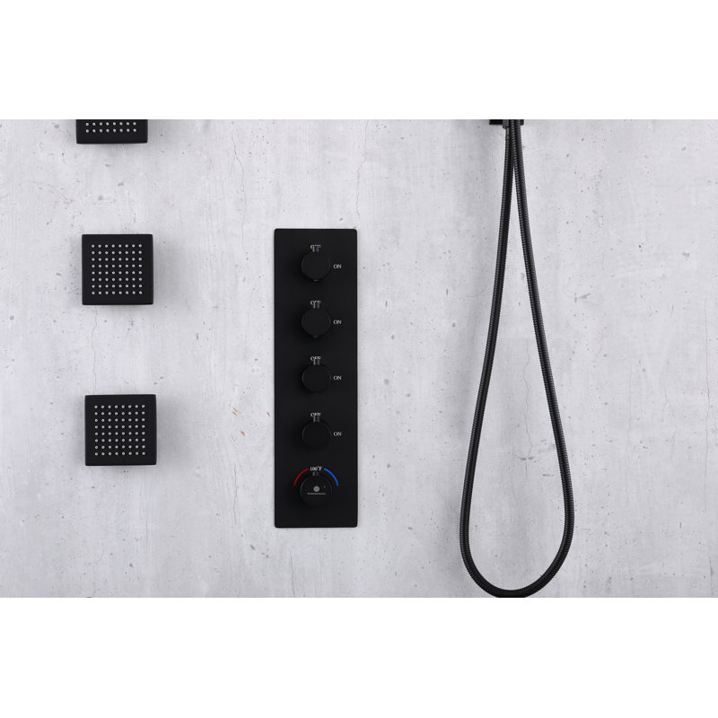 Wonderland America Complete Shower System with Roughin Valve & Reviews